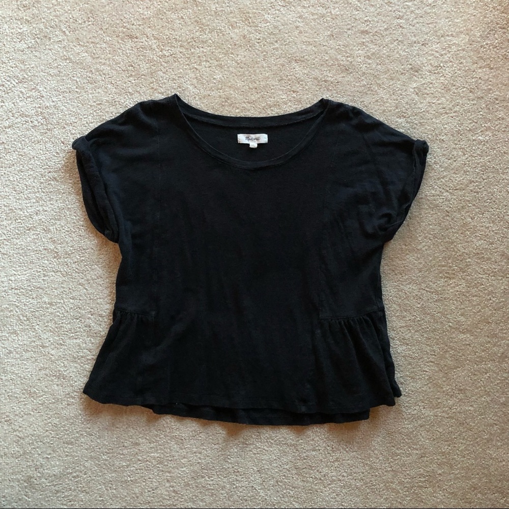 Madewell Linen Gathered Top